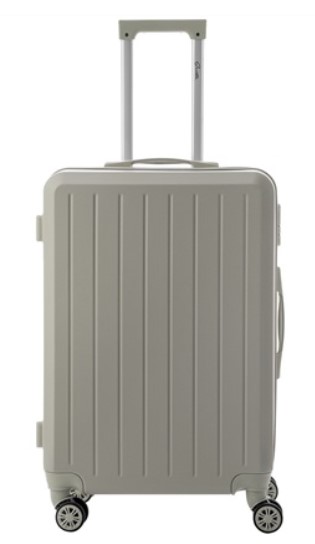 Sentio Μεσαία Βαλίτσα 24” Λευκή-Μπεζ