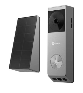 Κουδούνι Πόρτας με Κάμερα 2K 2048×1296 IP65 με Ηλιακό Πάνελ