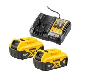 DEWALT Σετ μπαταρίες & Πολυφορτιστής XR 18V 2x5AH