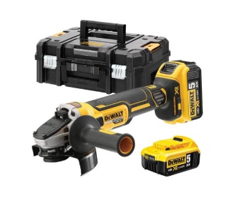 Τροχός γωνιακός 125mm 18V 2X5A & Θήκη